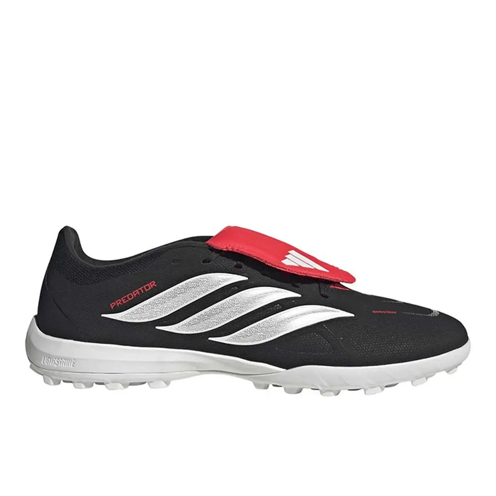 Adidas Predator League Foldover Tongue Turf Unisex Black Sneakers Athletic Shoe
