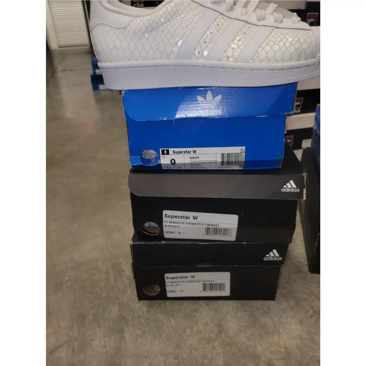 Adidas shoes - adidas super star - super star - S75127 - WHITE WHITE 19