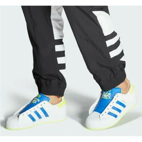 Adidas Superstar Laceless Slip On Men`s Casual Sneakers White