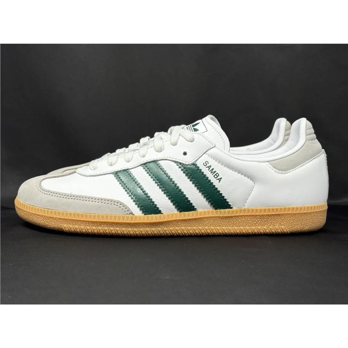 Samba OG White Womens Size 10 White Collegiate Green Gum JI2724 Nby by Adidas