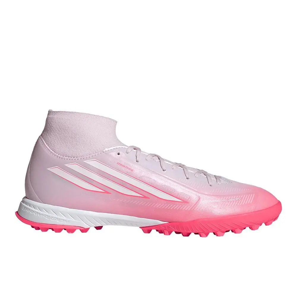 F50 Sparkfusion League Mid Cut Turf Soccer Soccer Cleats Womens Pink Snea by Adidas