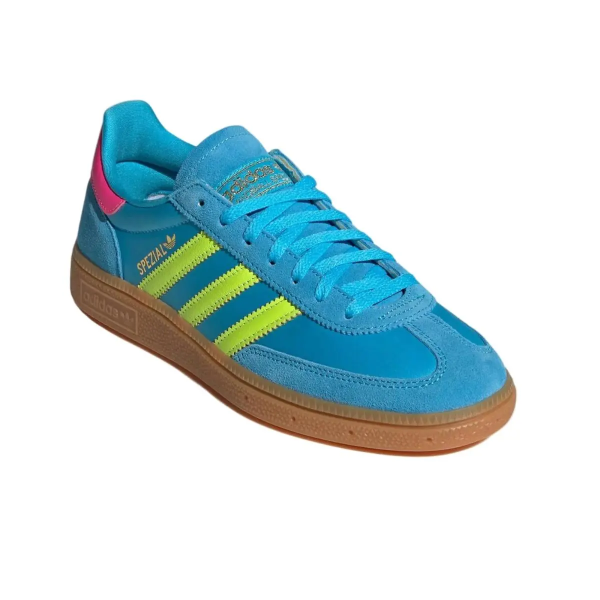Handball Spezial Women Sneakers - Sky Rush/ Solar Yellow/lucid Pink by Adidas