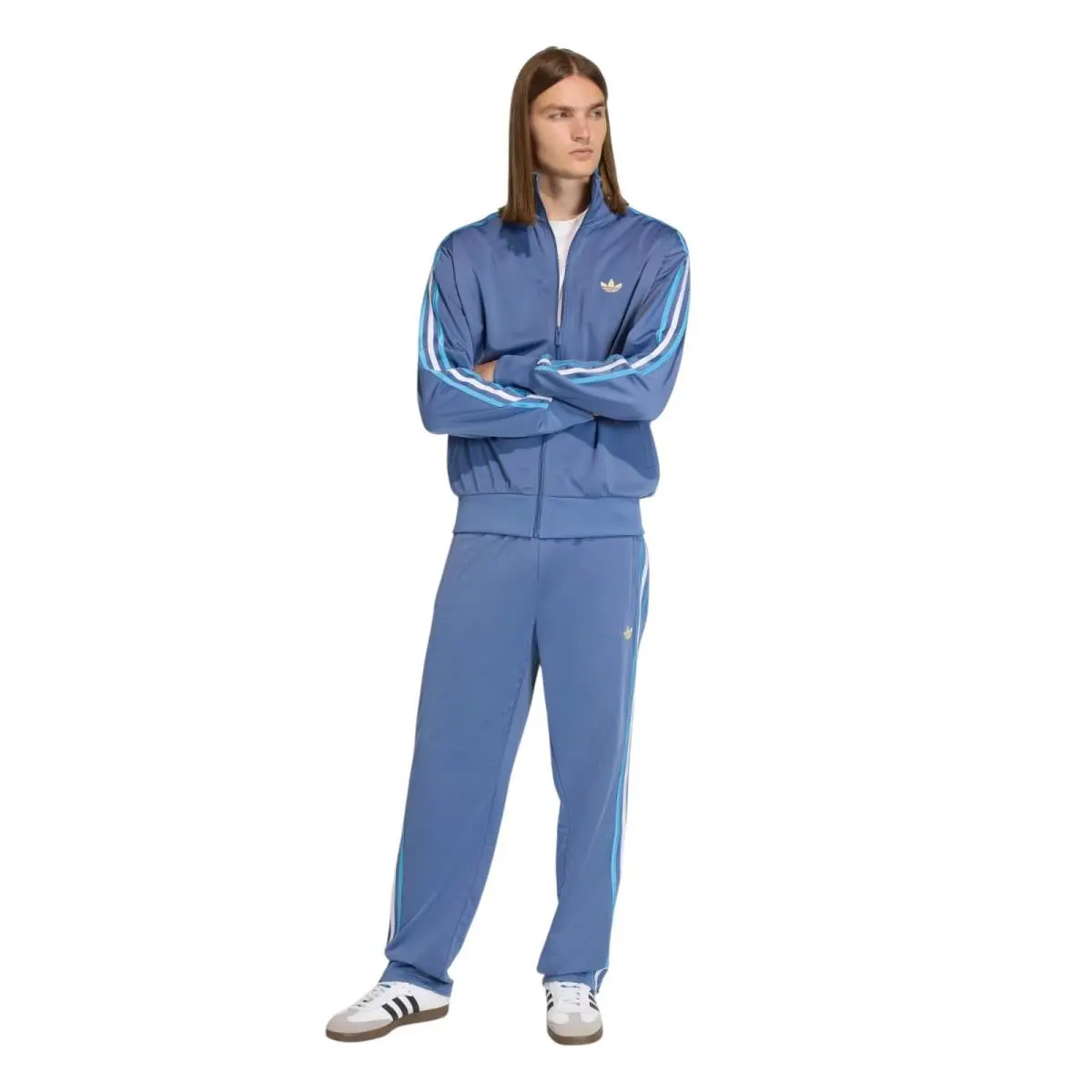 Adidas clothing - Adicolor Sport Firebird Track Suit - Victory Blue/Green/White/Red 34