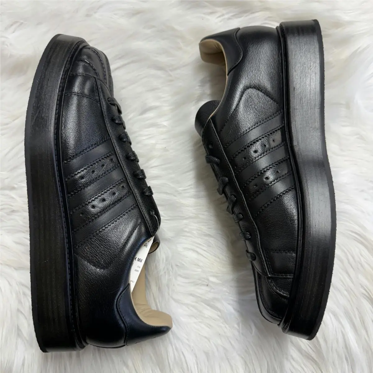 Adidas shoes - Superstar Lux Made in Italy Black - IH4681 - Blue 1
