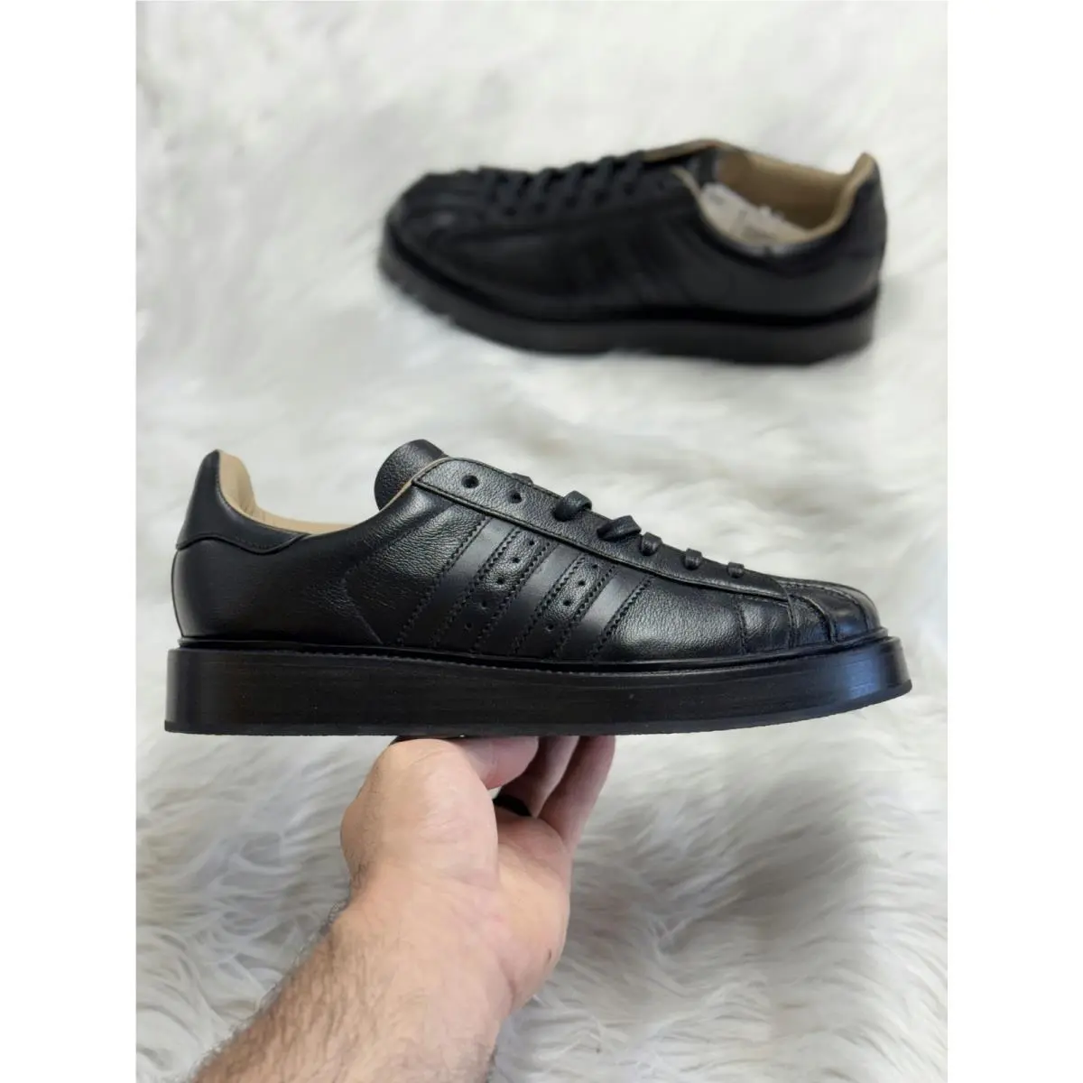 Adidas shoes - Superstar Lux Made in Italy Black - IH4681 - Blue 4