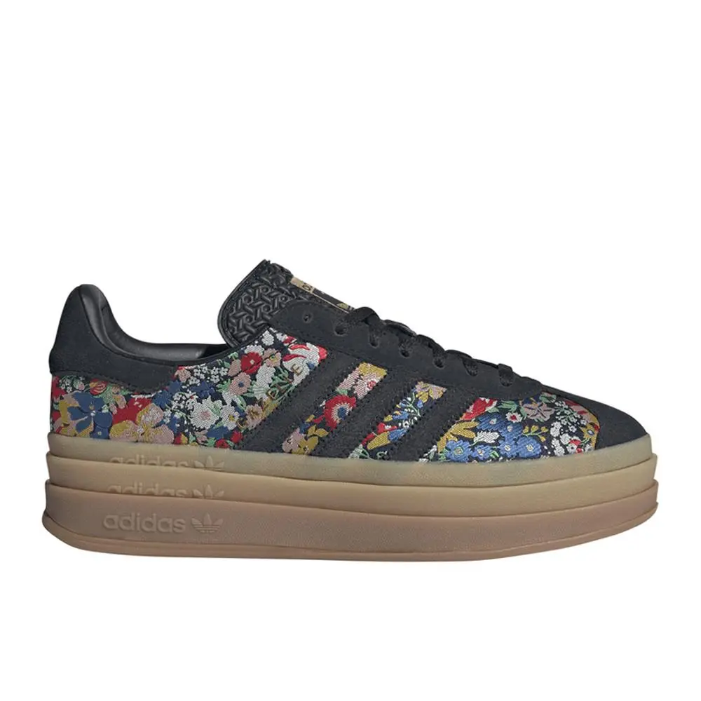 Adidas Gazelle Bold X Liberty London Womens Black Sneakers Casual Shoes JI2572