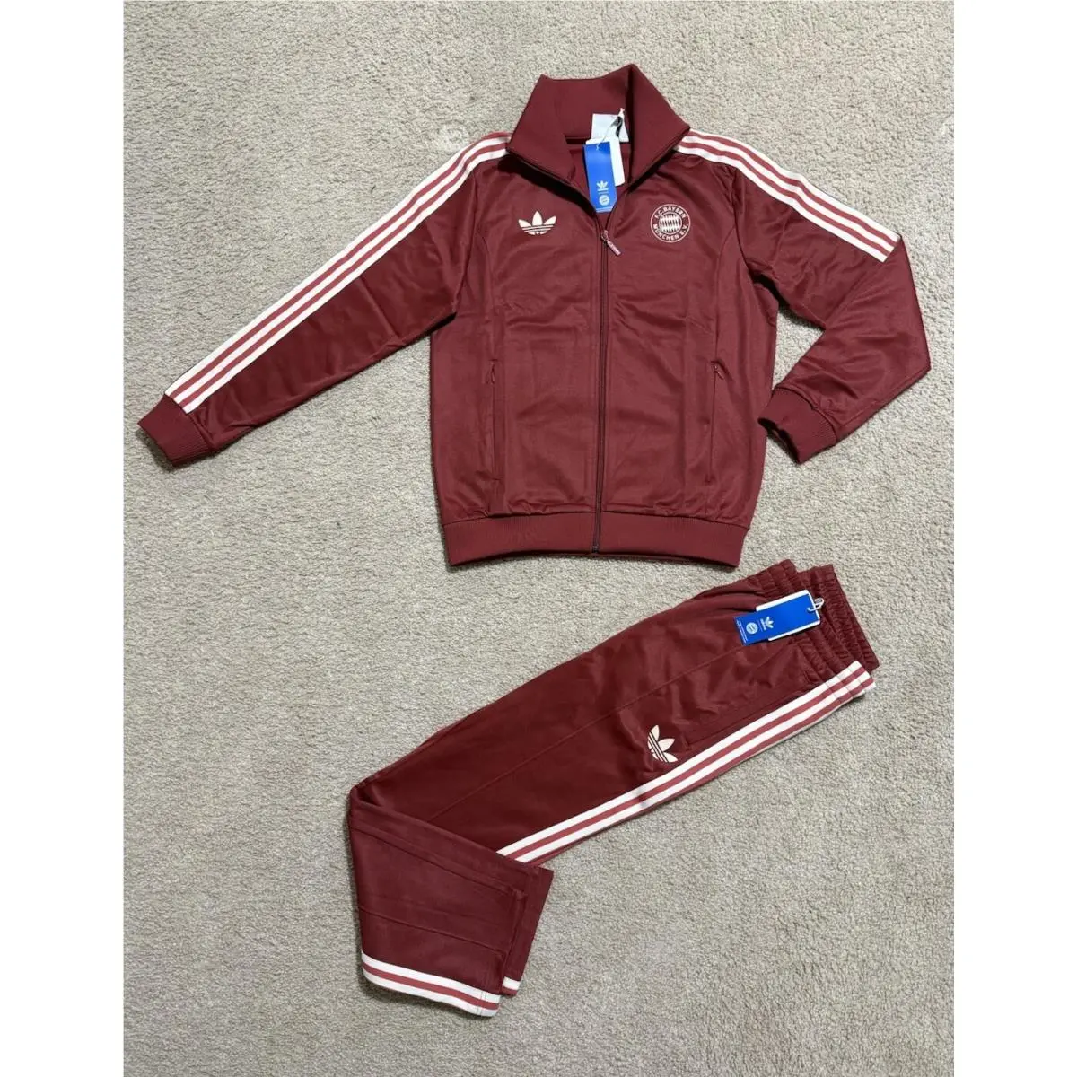 Originals Beckenbauer Mens Bayern Munchen Tracksuit Jacket Pants by Adidas