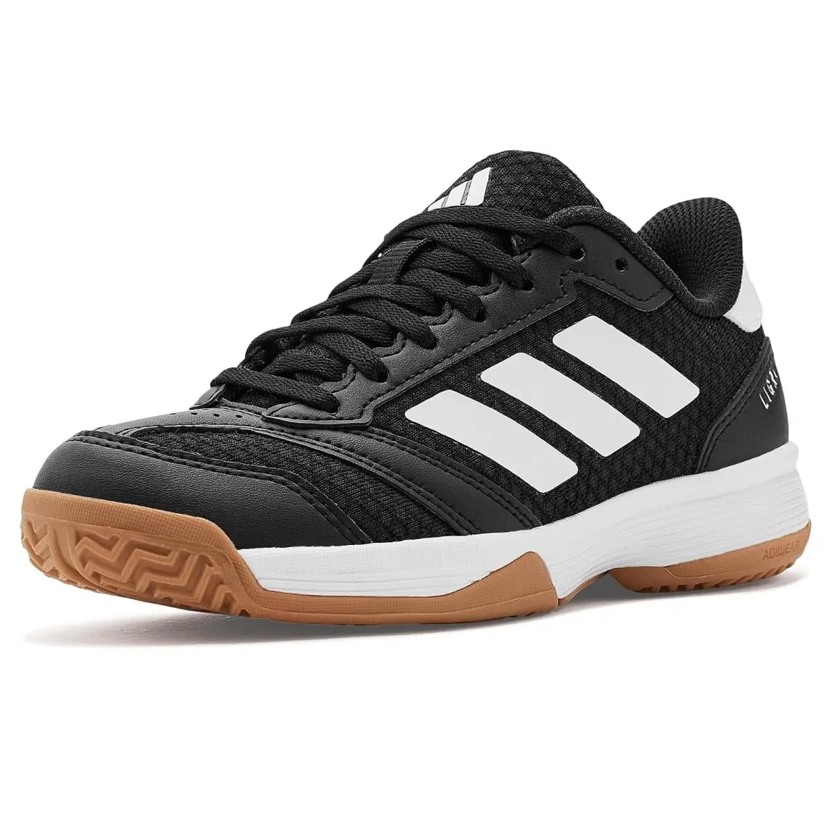 Children Unisex Shoes Adidas Kids Ligra 8 Indoor Little Kid/big Kid - Black/White/Black