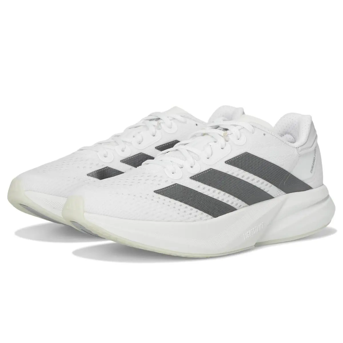 Woman`s Sneakers Athletic Shoes  Duramo Speed 2 White/Iron Metallic/Dash Grey by Adidas