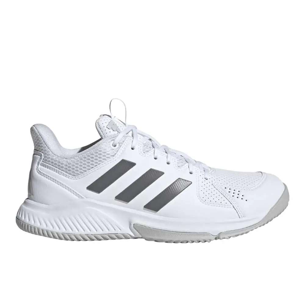 Court Flight Womens Grey White Sneakers Athletic Shoes KJ3682 by Adidas