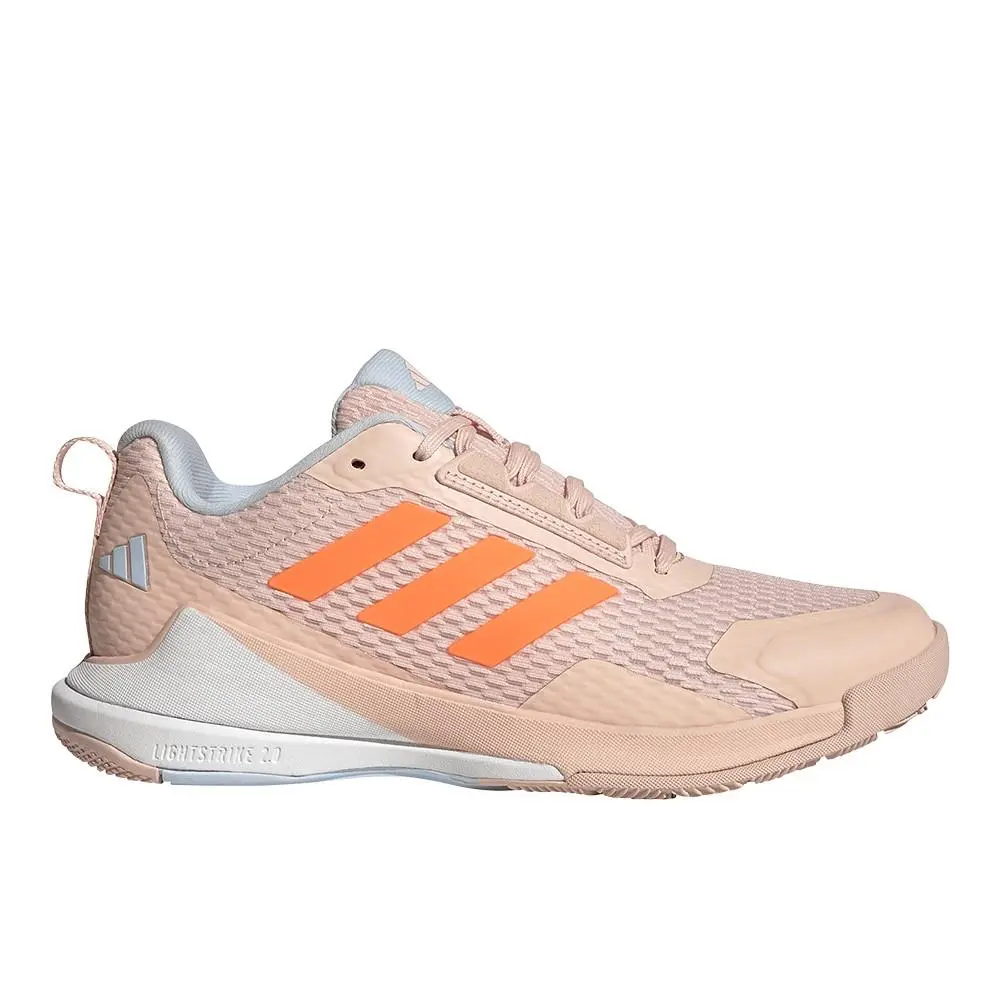 Novaflight 2 Indoor Womens Pink Sneakers Athletic Shoes JR9570 by Adidas