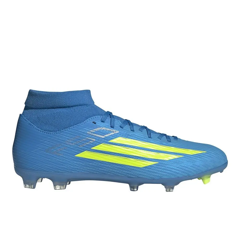F50 League Mid Cut Firm Ground Multi Ground Soccer Cleats Unisex Blue Sn by Adidas