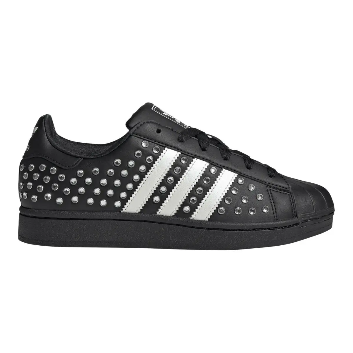 Adidas Superstar II Studded Athletic Shoe Women Core Black Zero 5-11 KK4672