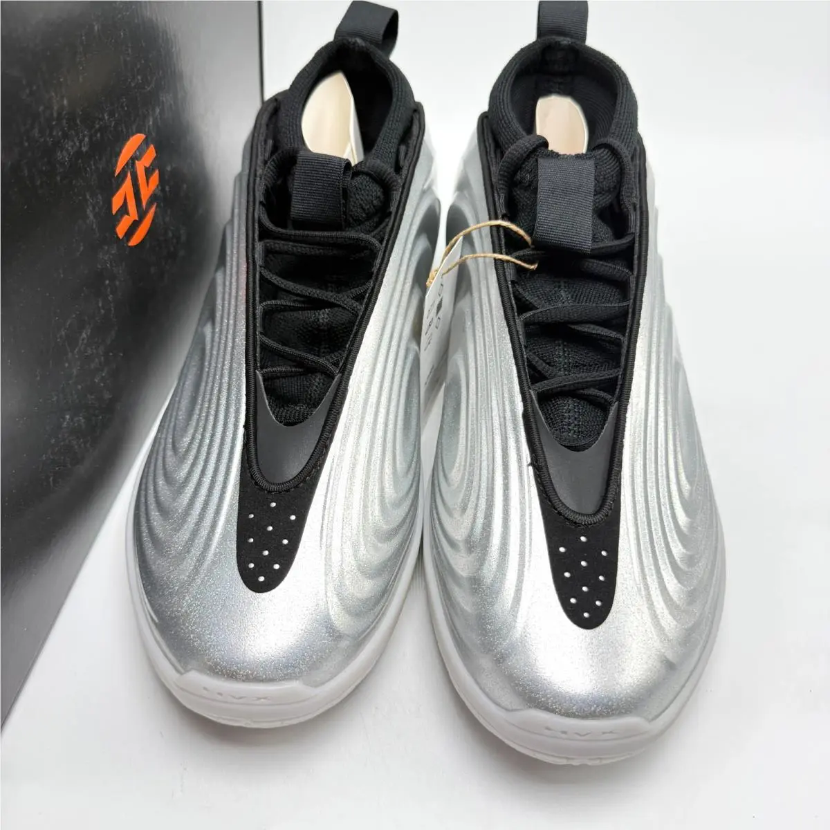 Adidas shoes - ADIDAS Harden Vol. 10 - Harden - KJ1454 - Silver Metallic/Core Black/Lucid Orange 0