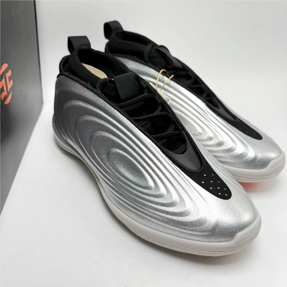 Adidas shoes - ADIDAS Harden Vol. 10 - Harden - KJ1454 - Silver Metallic/Core Black/Lucid Orange 2