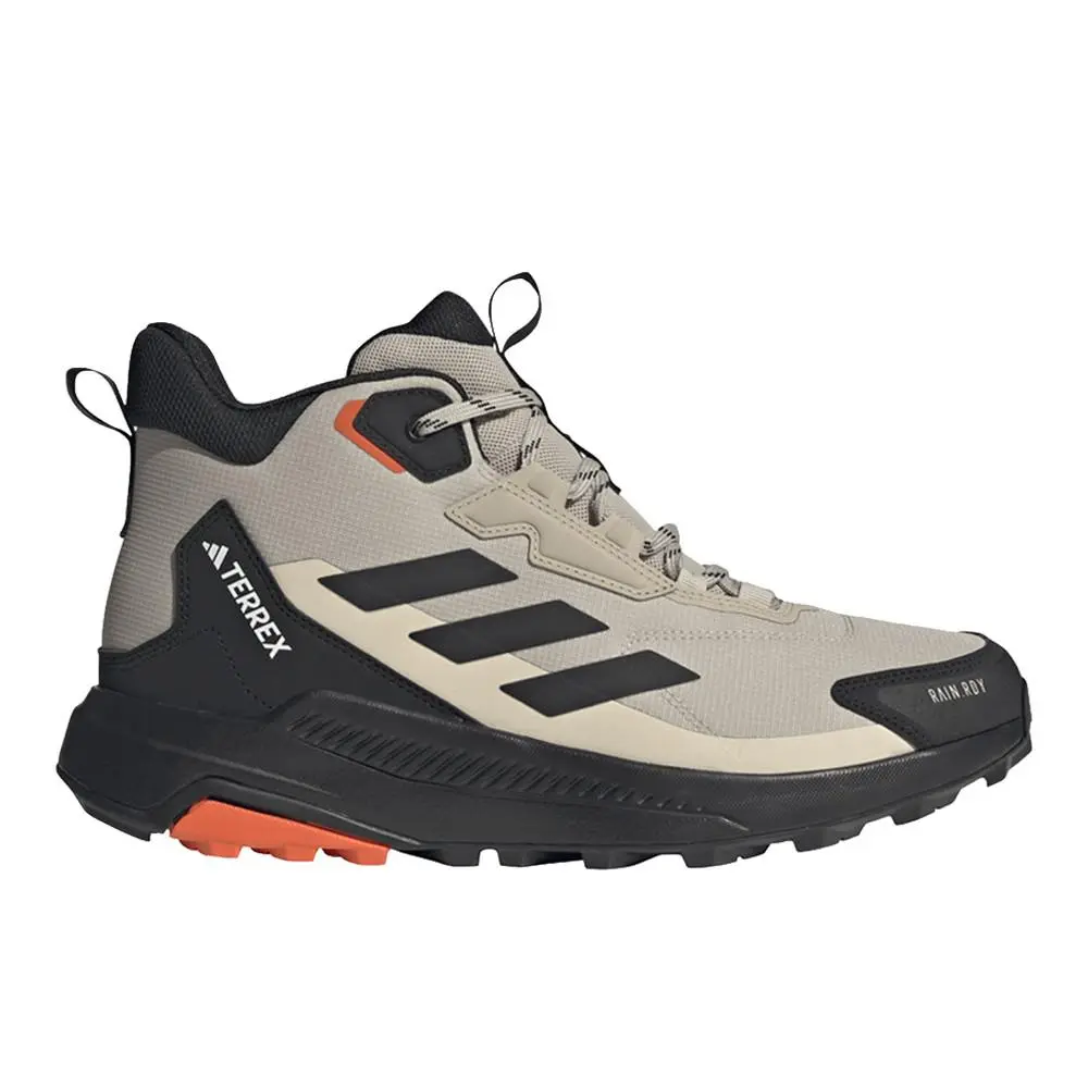 Terrex Anylander Mid Rain.rdy Hiking Mens Beige Sneakers Athletic Shoes by Adidas