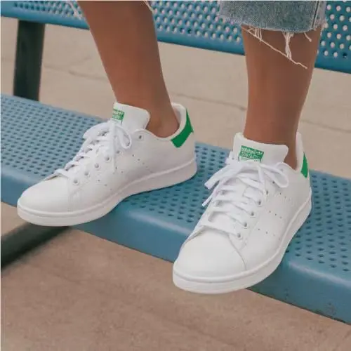 Adidas shoes - Cloud White / Core White / Green 11