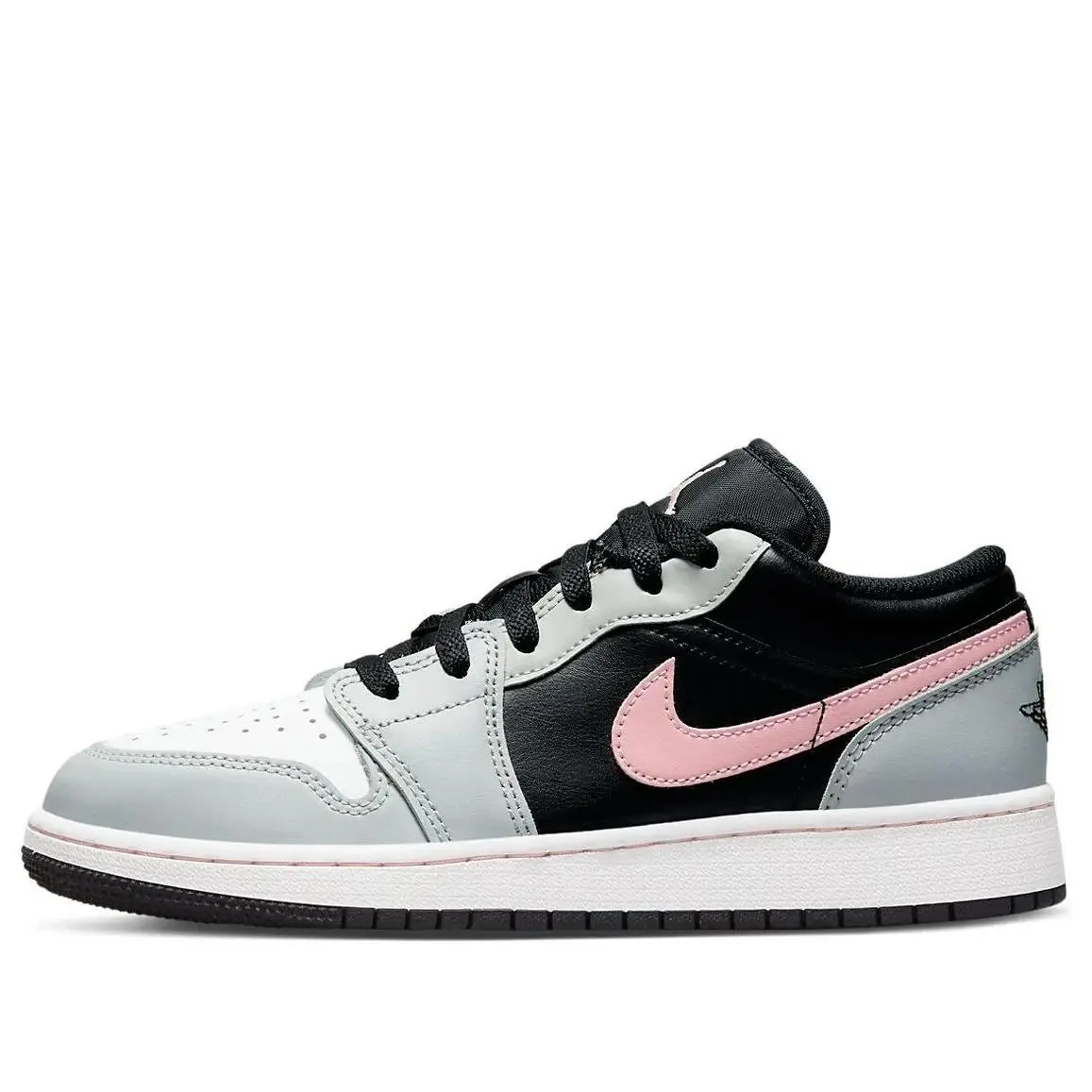 Air Jordan GS Air Jordan 1 Low `grey Fog Bleached Coral` Shoes 553560-062 by Adidas