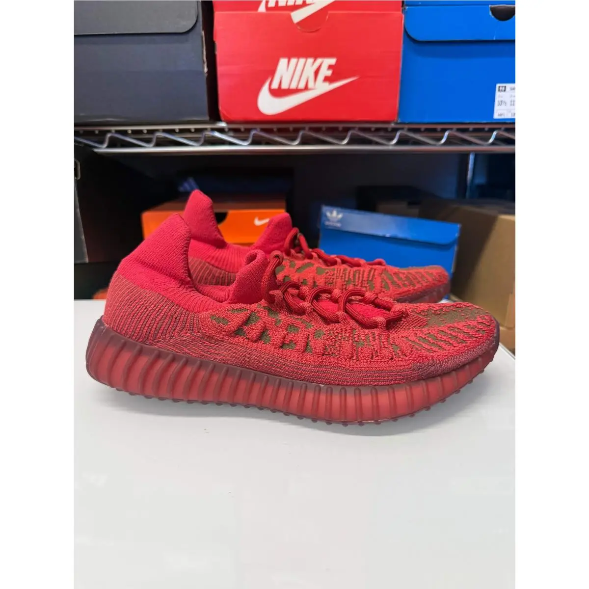 Men`s Yeezy 350 V2 Compact Shoes Red GW6945 by Adidas