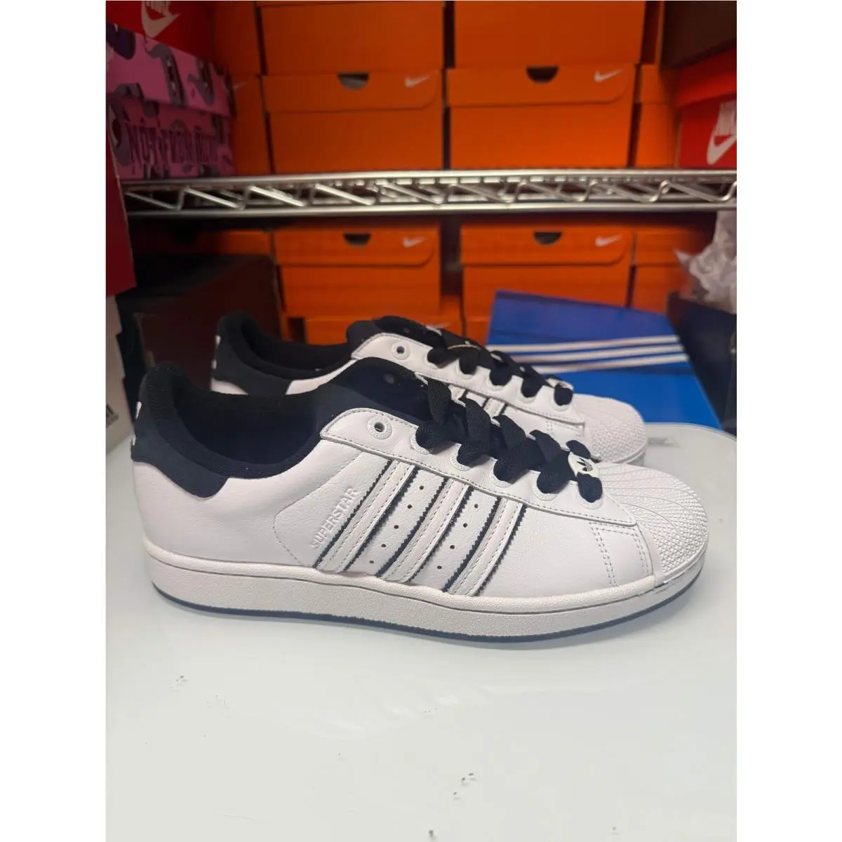 Men`s Superstar II Shoes White Black JH5469 by Adidas