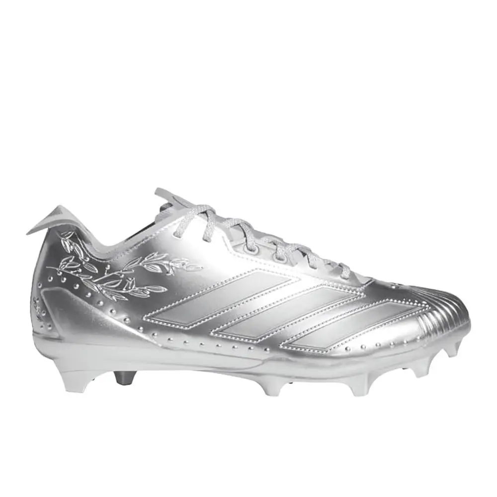 Adizero Electric Ii Coins American Football Cleats Unisex Silver Sneakers by Adidas