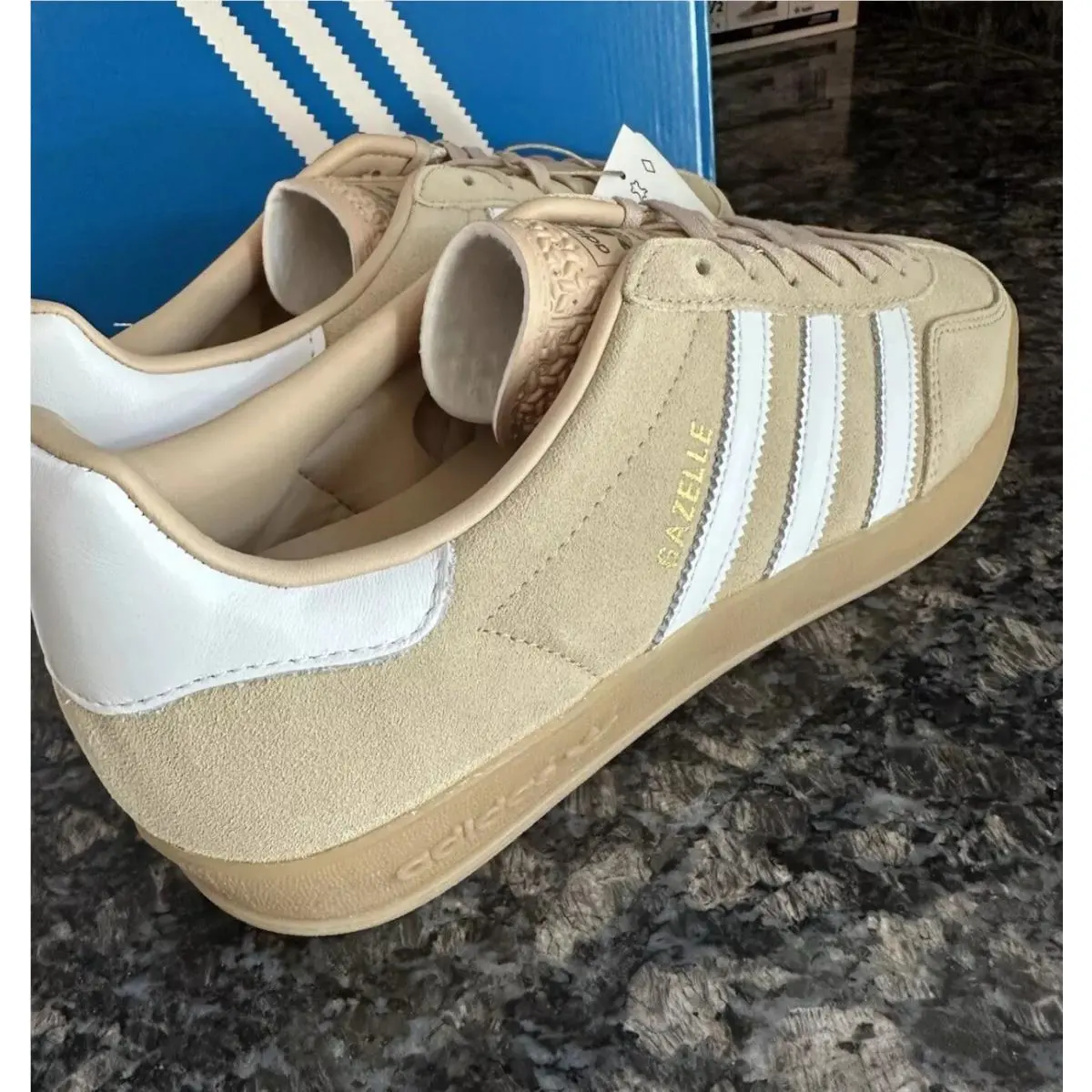 Adidas shoes - adidas Gazelle - Gazelle - IH5482 - Magic Beige/Cloud White/Gum 2