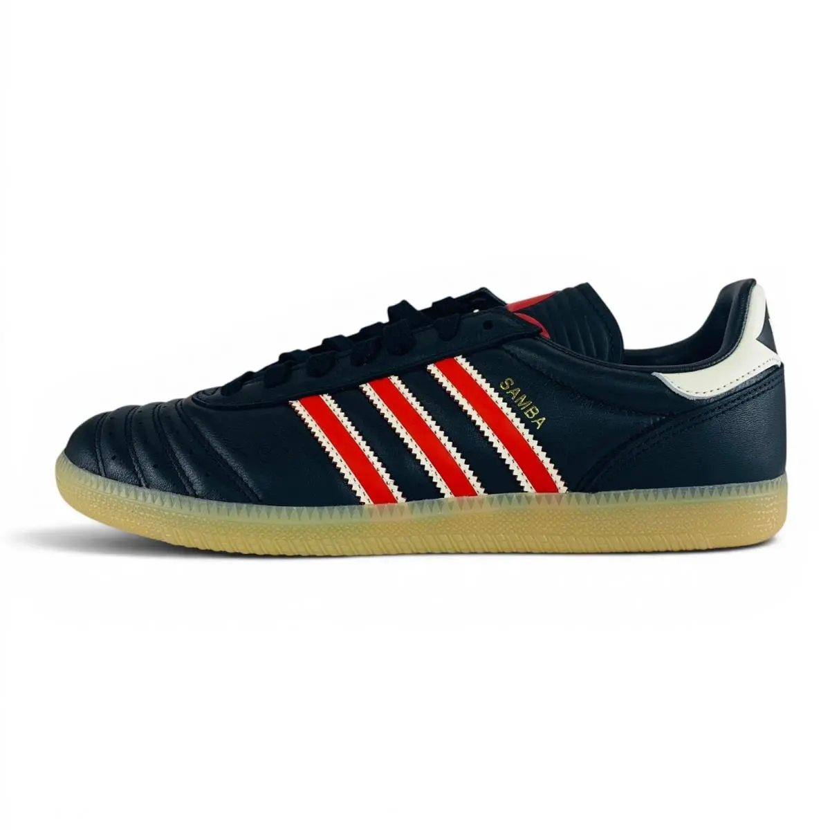 Adidas Samba JP Core Black Red Gum Men`s Shoes Sneakers IH4356