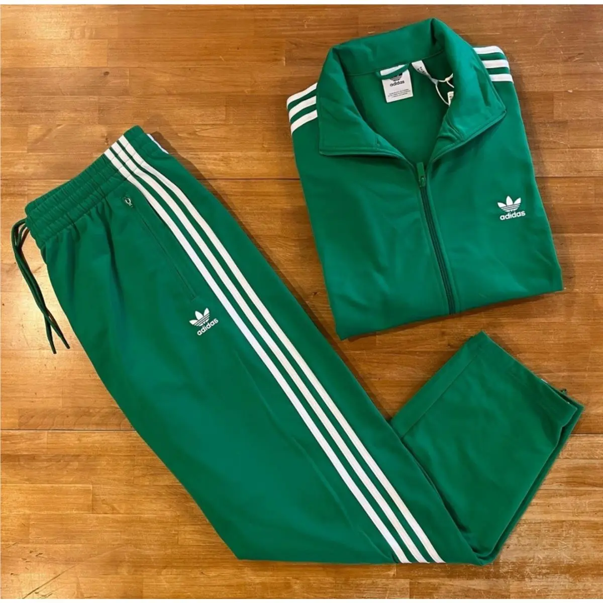 Originals Firebird Mens Tracksuit Jacket Pants Set Green Sz Multi Sz by Adidas