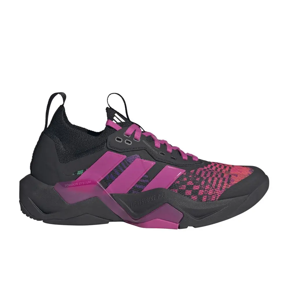 X Jeremy Scott Rapidmove Adv 2 Training Shoe Womens Black Pink Sneakers by Adidas