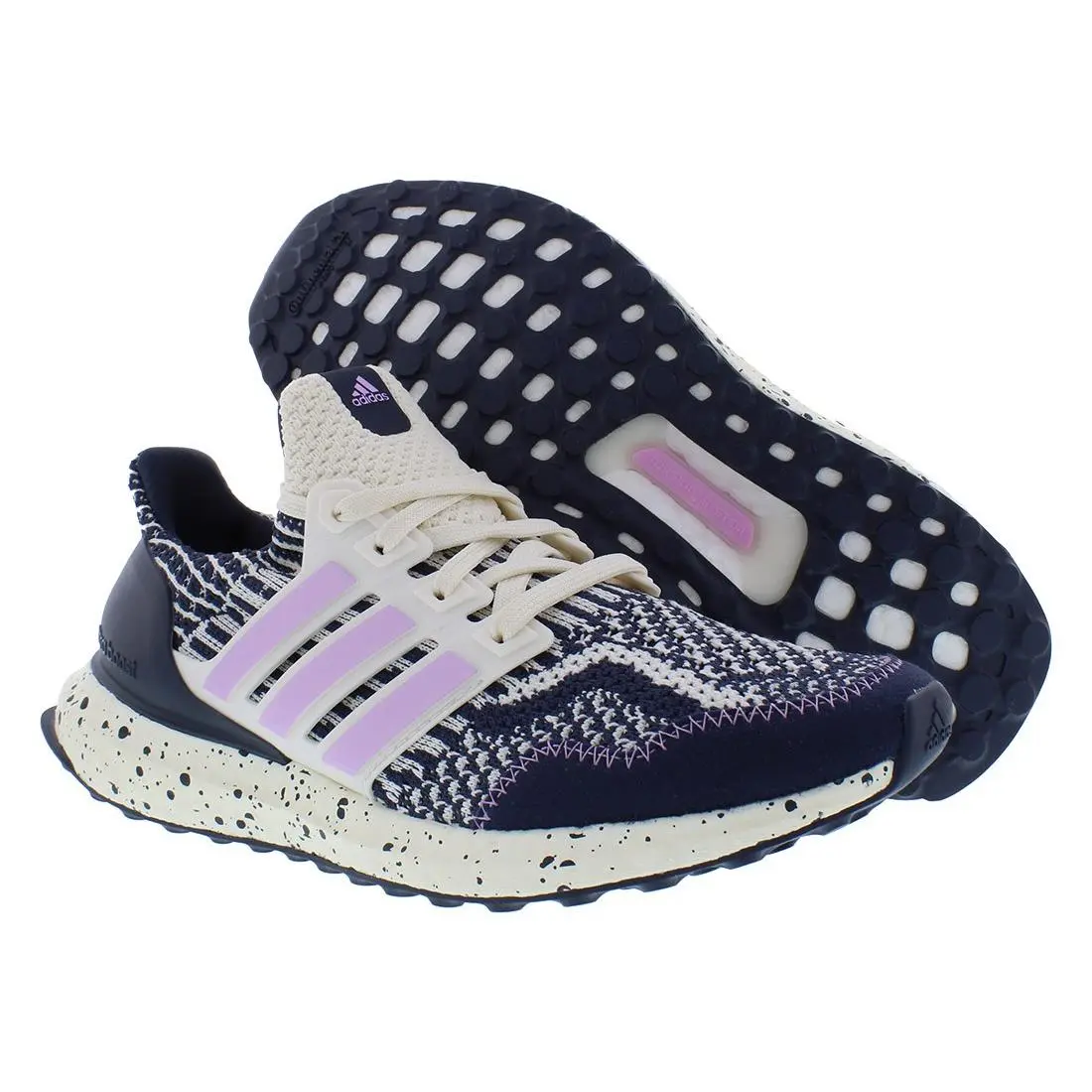 Adidas shoes - Chalk White/Bliss Lilac/Shadow Navy, Main: Blue 4