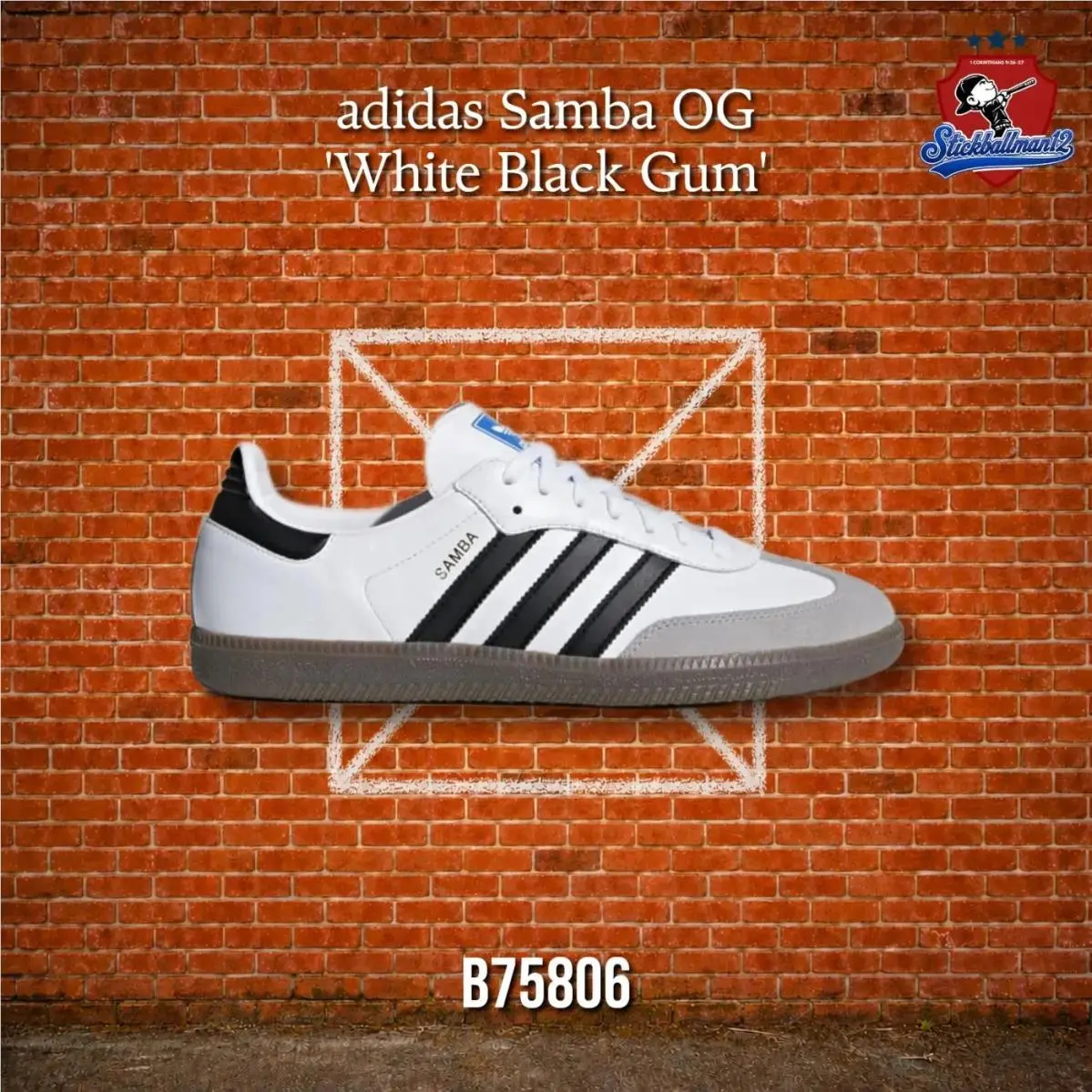 Samba OG Cloud White Core Black B75806 by Adidas