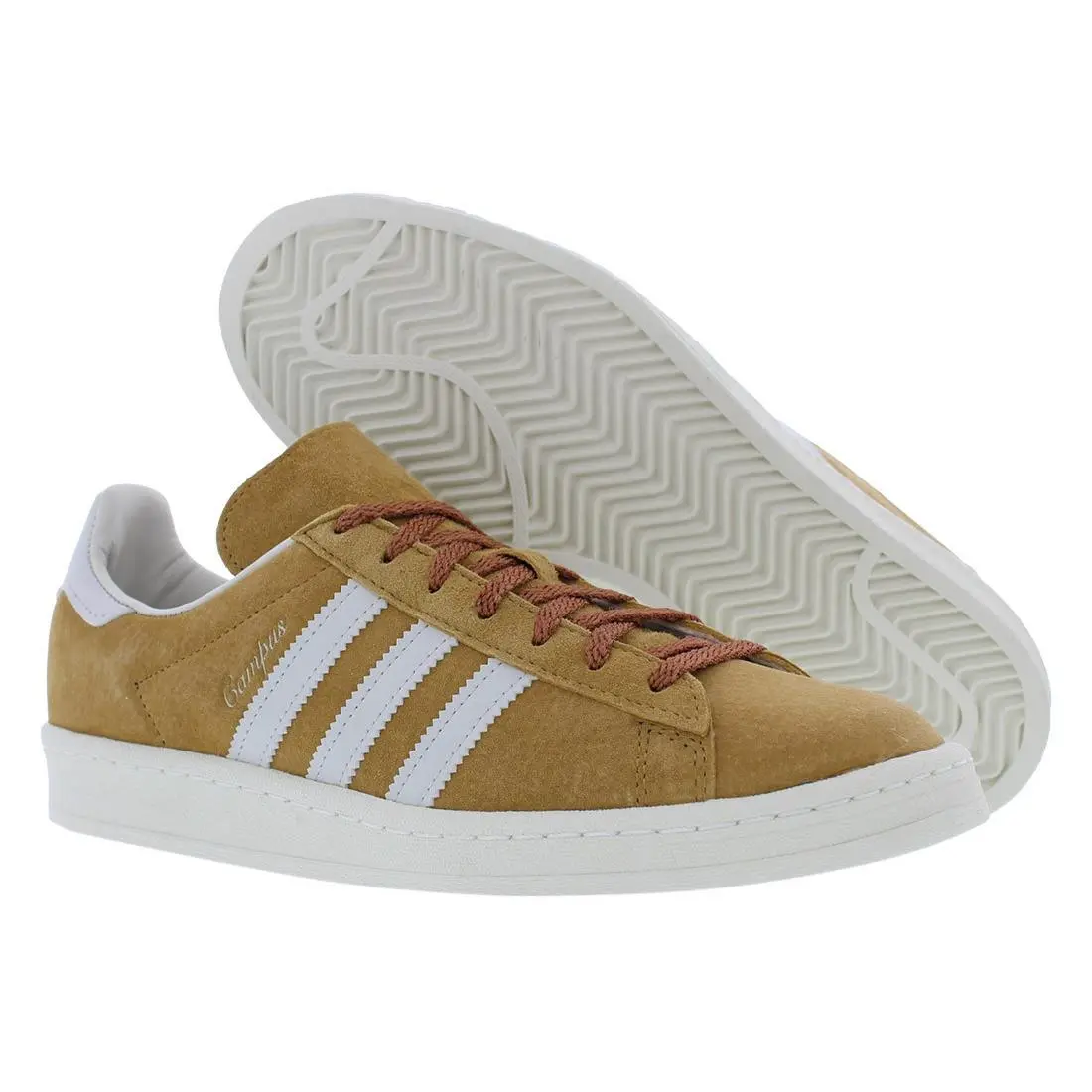 Adidas Campus 80s Mens Shoes - Mesa/Orbit Grey/Off White, Main: Brown