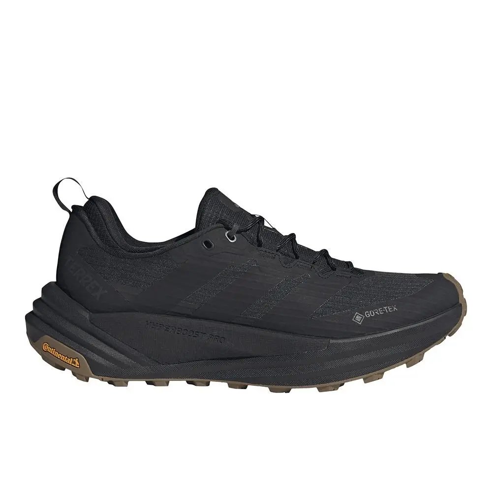 Terrex Free Hiker 3 Low Goretex Hiking Mens Black Sneakers Athletic Shoe by Adidas