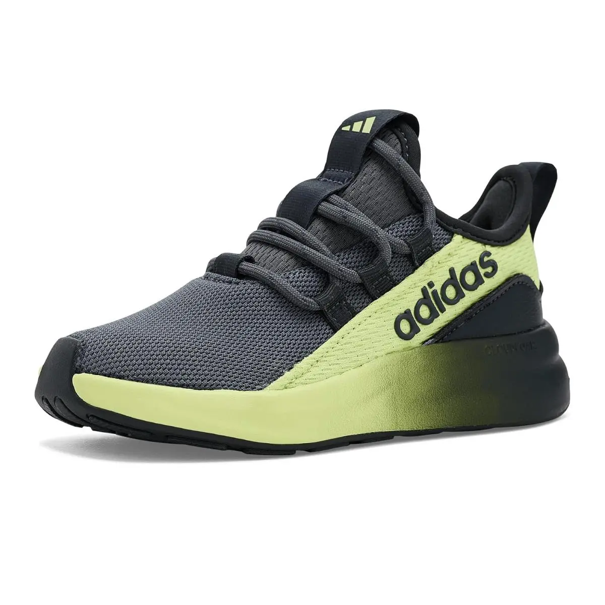 Children Unisex Shoes  Kids Lite Racer Adapt 8.0 Little Kid/big Kid Carbon/Grey/Semi Frozen Lemon by Adidas