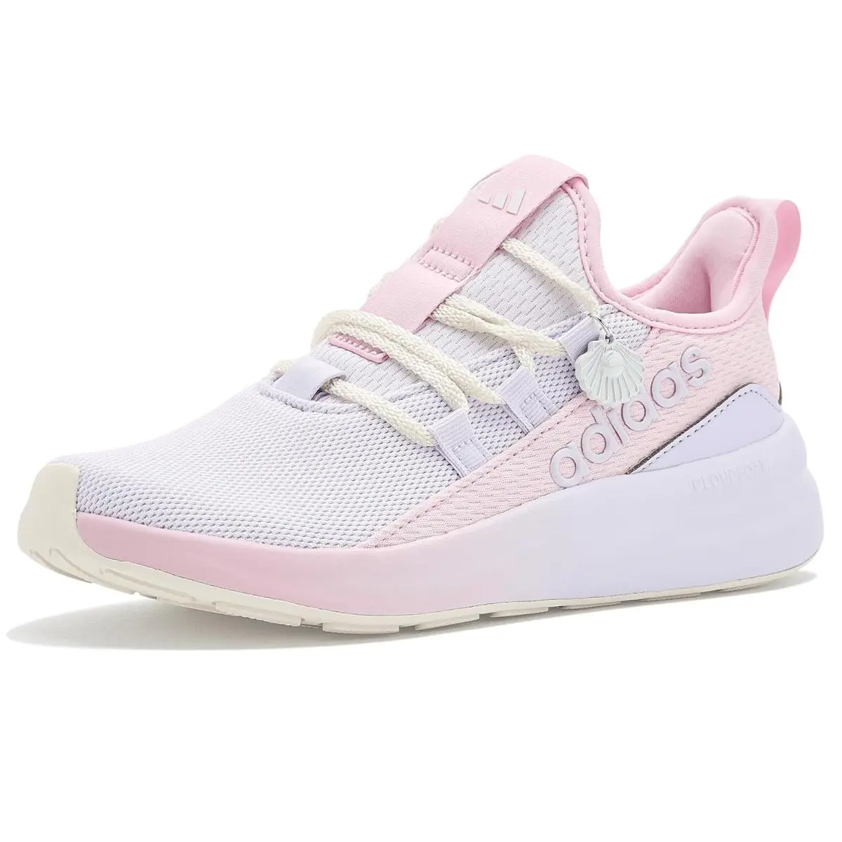 Children Unisex Shoes  Kids Lite Racer Adapt 8.0 Little Kid/big Kid Frozen Purple/Clear Pink/White by Adidas