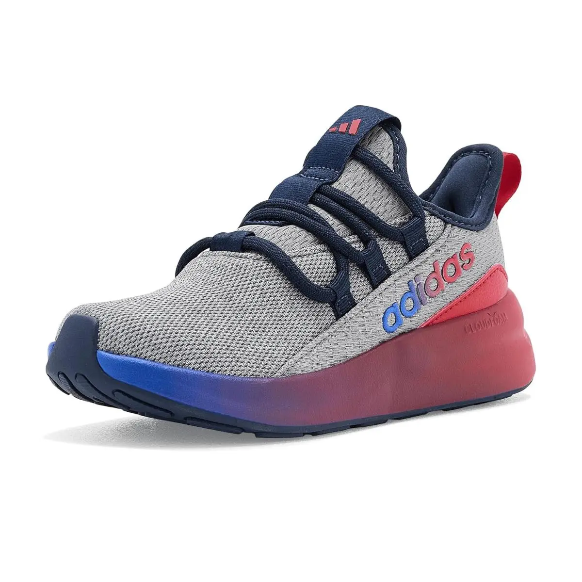 Children Unisex Shoes  Kids Lite Racer Adapt 8.0 Little Kid/big Kid Grey/Lucid Red/Team Royal Blue by Adidas