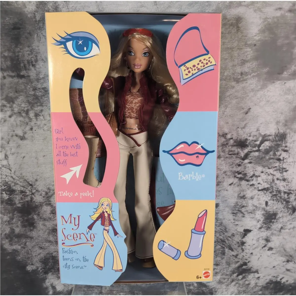 My Scene Barbie Doll Tan Bell Bottoms B2230 Vintage 2002 Mattel