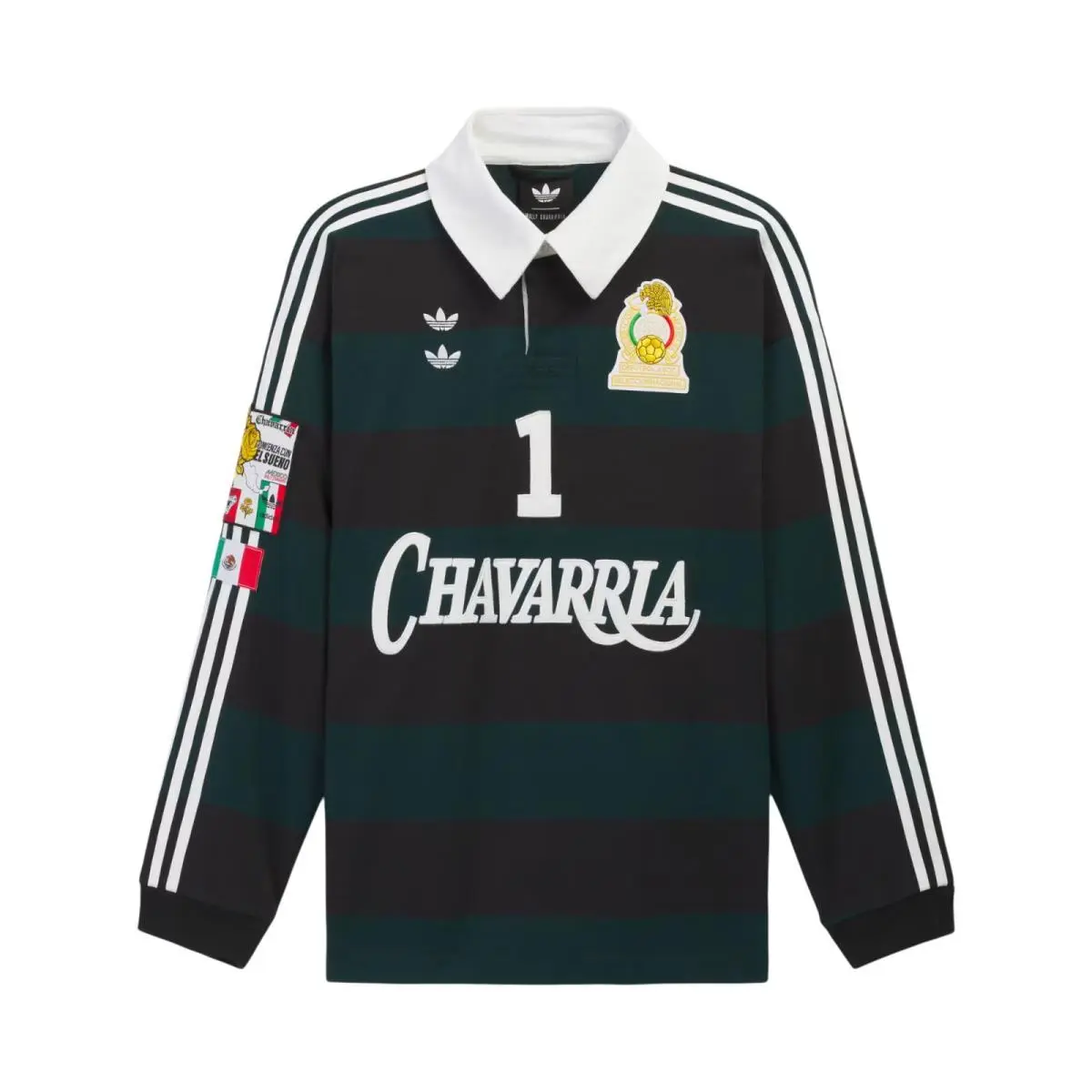 Men`s Adidas WC Willy Chavarria Mexico Long Sleeve Rugby Shirt KV1977