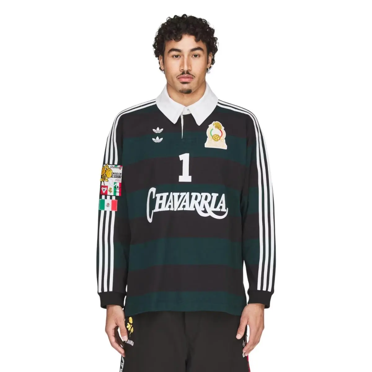 Adidas clothing - Chavarria LS Rugby Shirt - Chavarria Rugby Shirt - KV1977 - Black 2