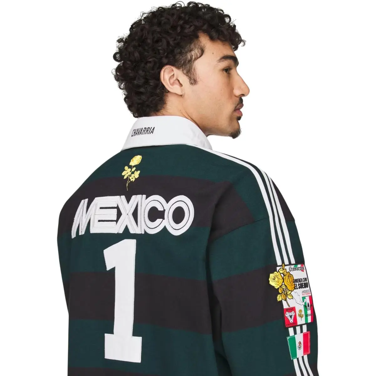 Adidas clothing - Chavarria LS Rugby Shirt - Chavarria Rugby Shirt - KV1977 - Black 5