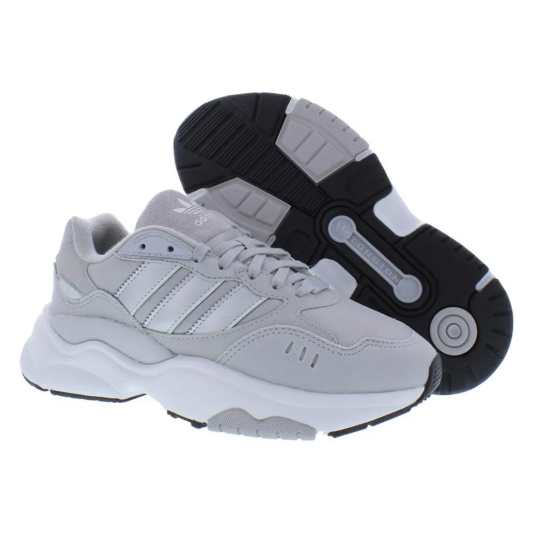 Adidas Retropy F90 GS Girls Shoes - Grey Two/Silver Metallic/Crystal White, Main: Grey