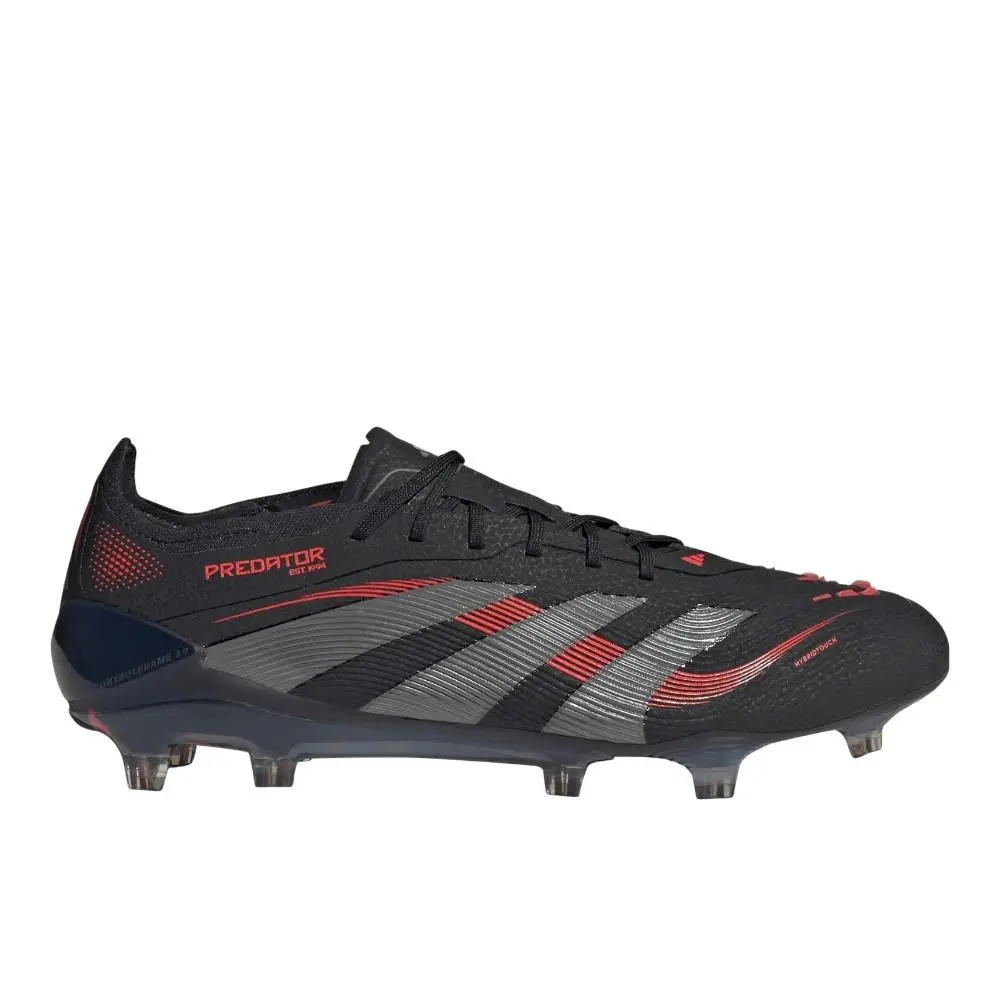 Adidas Predator Elite Firm Ground Mens Black Sneakers Athletic Shoes ID3878 - Black
