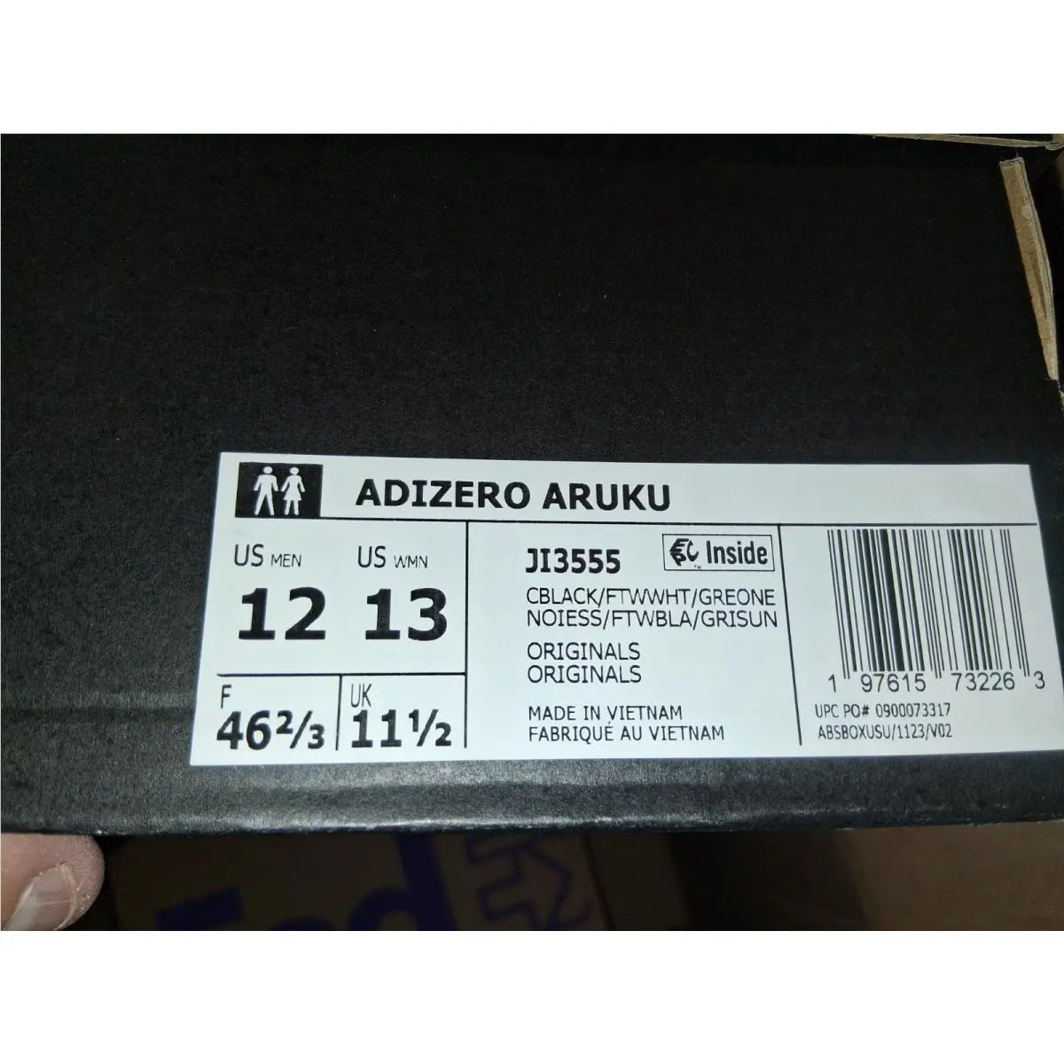 Adidas shoes - Adizero Aruku - Adizero Aruku - JI3555 - Black (UPC: 4067904633167) 3