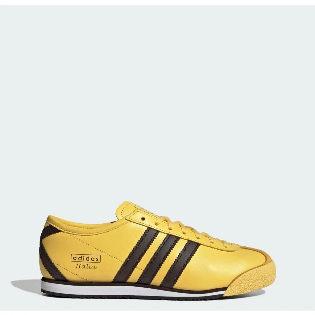Originals Italia 70s Sonic Yellow Dark Brown Leather Shoes Women`s 8 by Adidas