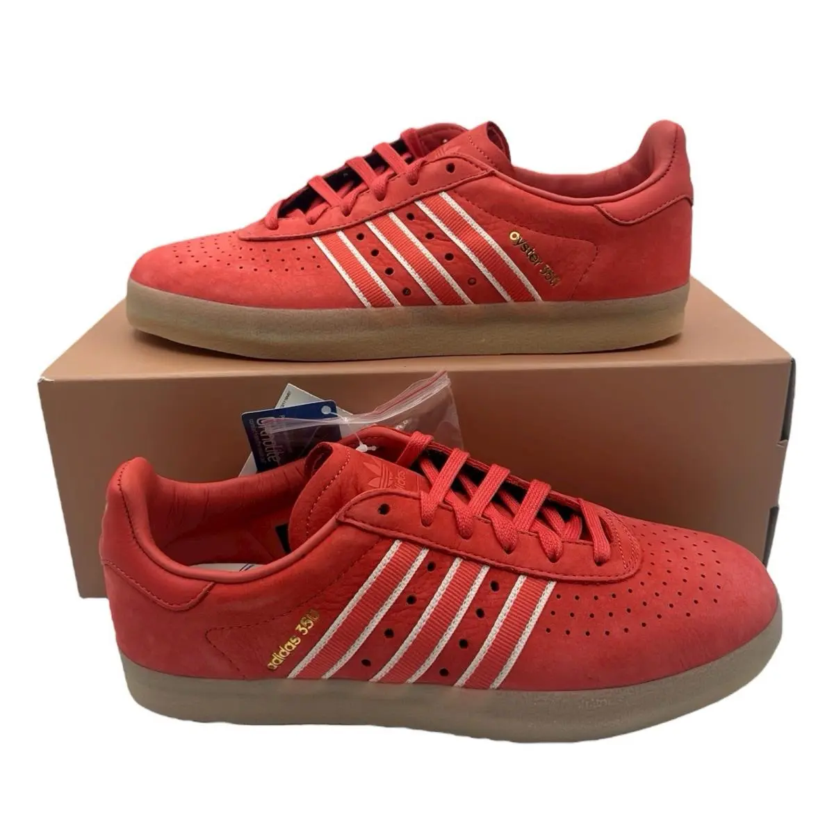 Adidas Oyster Holdings 350 Shoes Mens Size 10 Trace Scarlet Sneakers DB1975