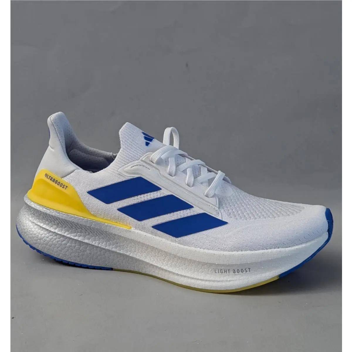 Adidas Ultraboost 5X Running Shoes Mens 10 IH4005 Cloud White Blue Yellow