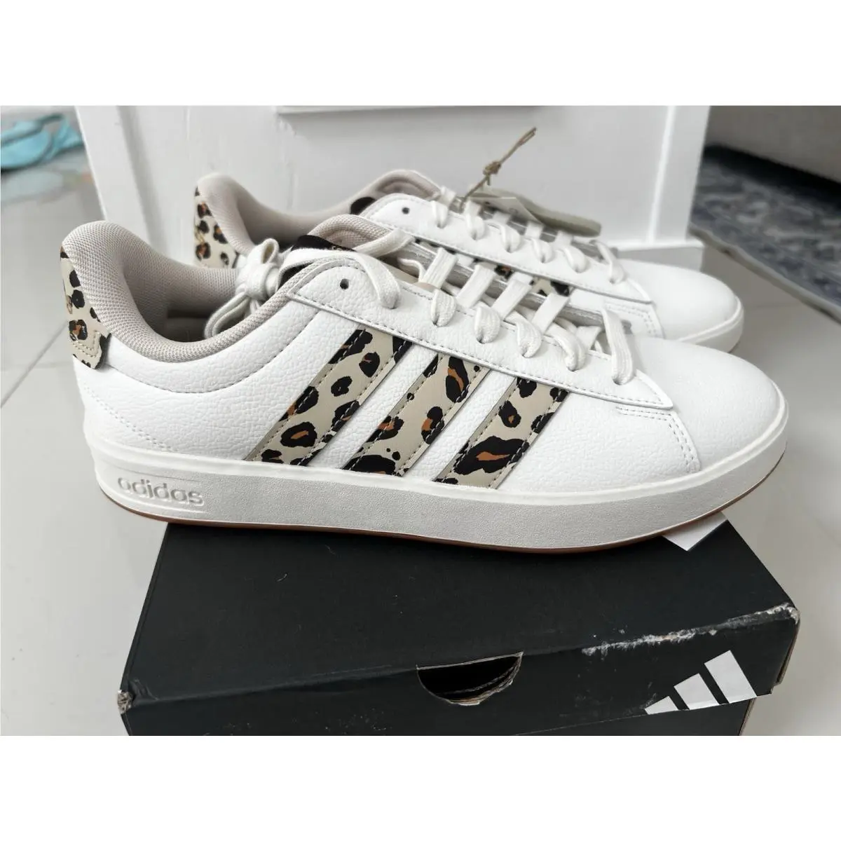 Adidas shoes - adidas Grand Court 3.0 - Grand Court - KI3322 - White, Beige, Brown, Black 4
