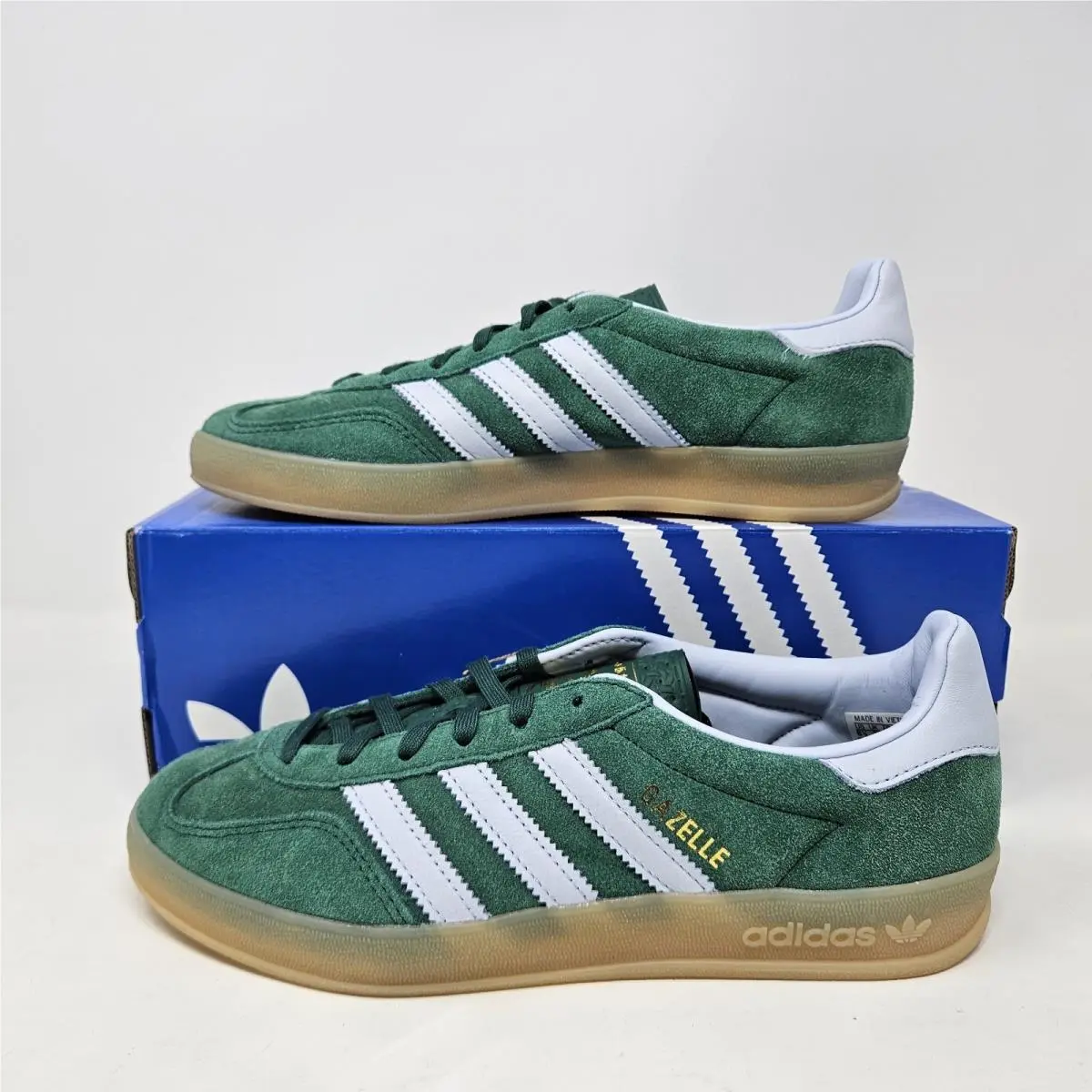 Adidas Gazelle Indoor `collegiate Green Crystal Sky` / IH6799 / Women`s Size 9