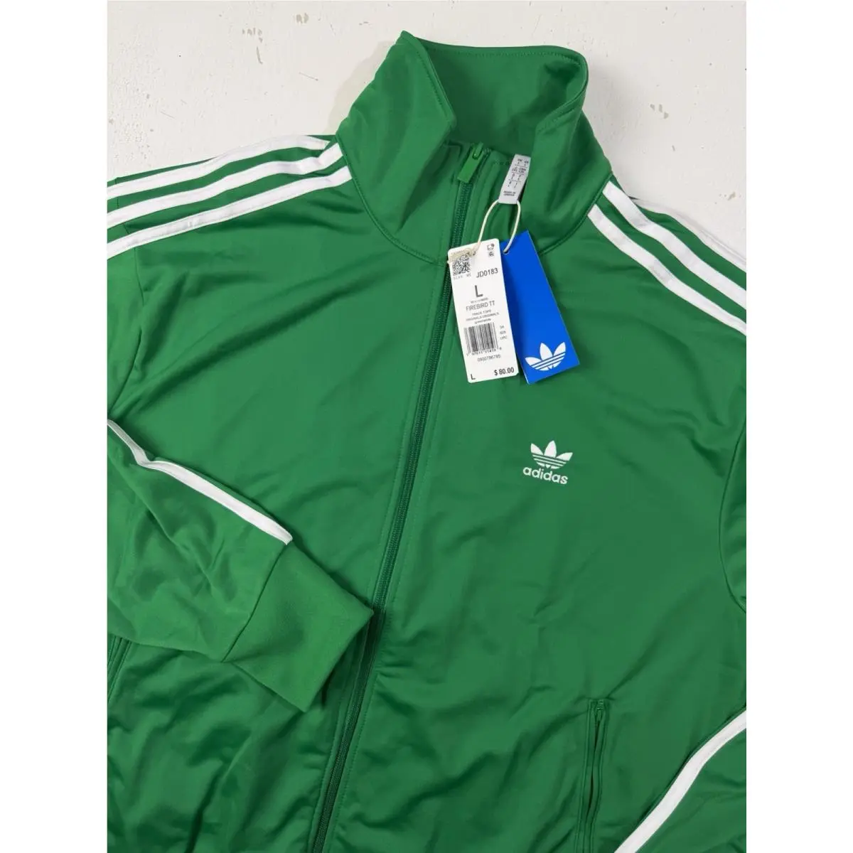 Adidas clothing - adidas Firebird TT - Firebird - JD0183 - Green, White 2