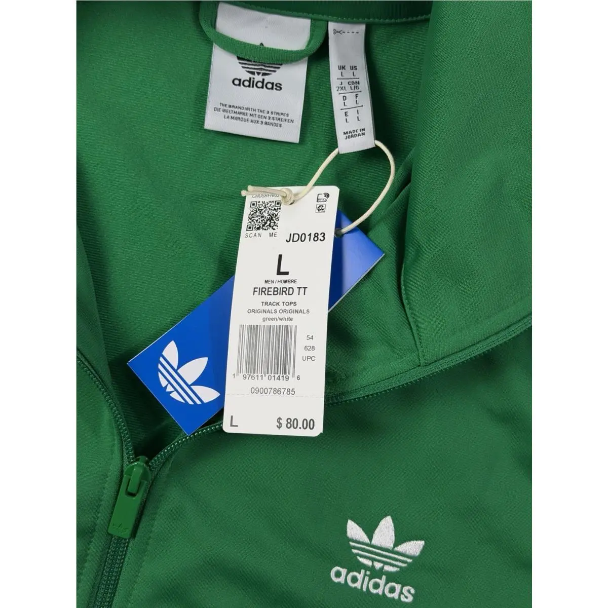Adidas clothing - adidas Firebird TT - Firebird - JD0183 - Green, White 3